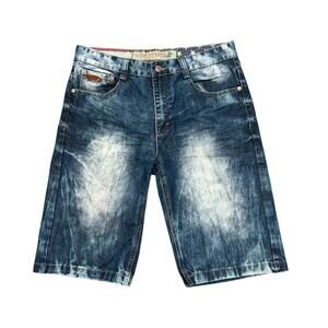 WINCHESTER Men's 100% Cotton Dark Wash Baggy Jorts Size 34